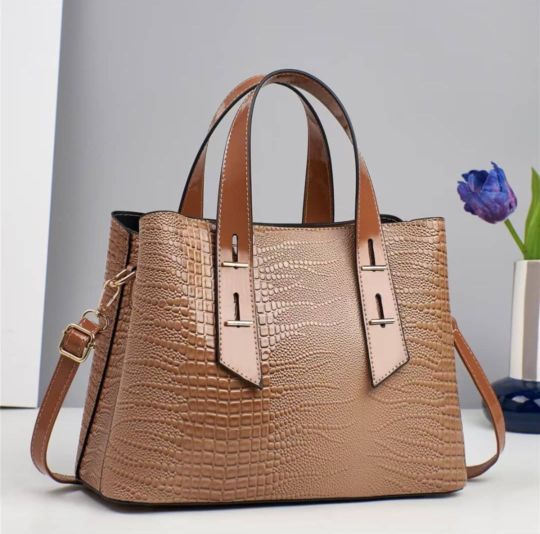 Glossy midi work/ office bag