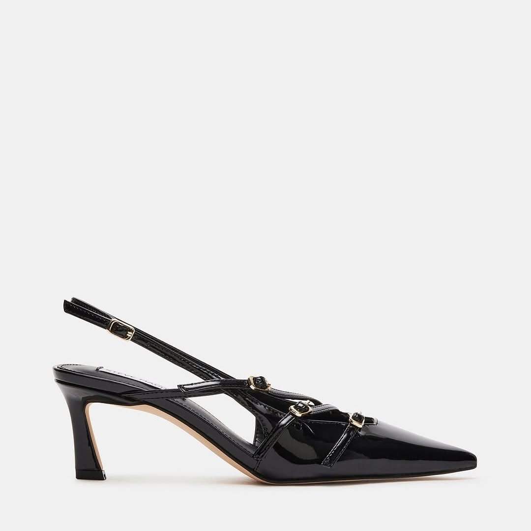 Sling back pump