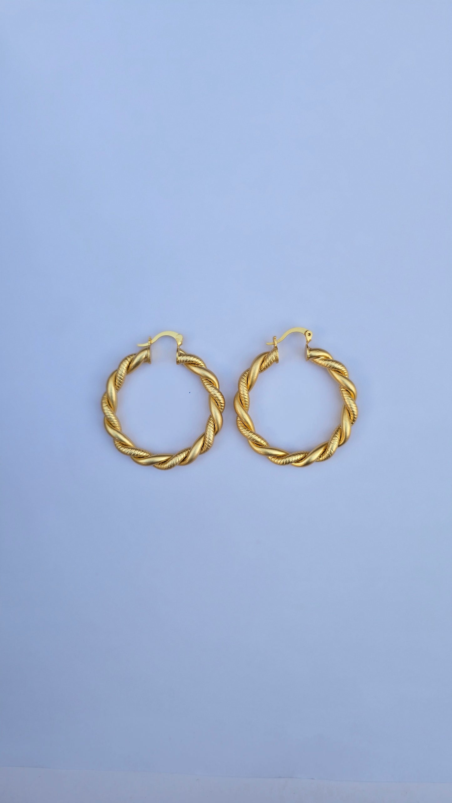 Classy hoop earrings
