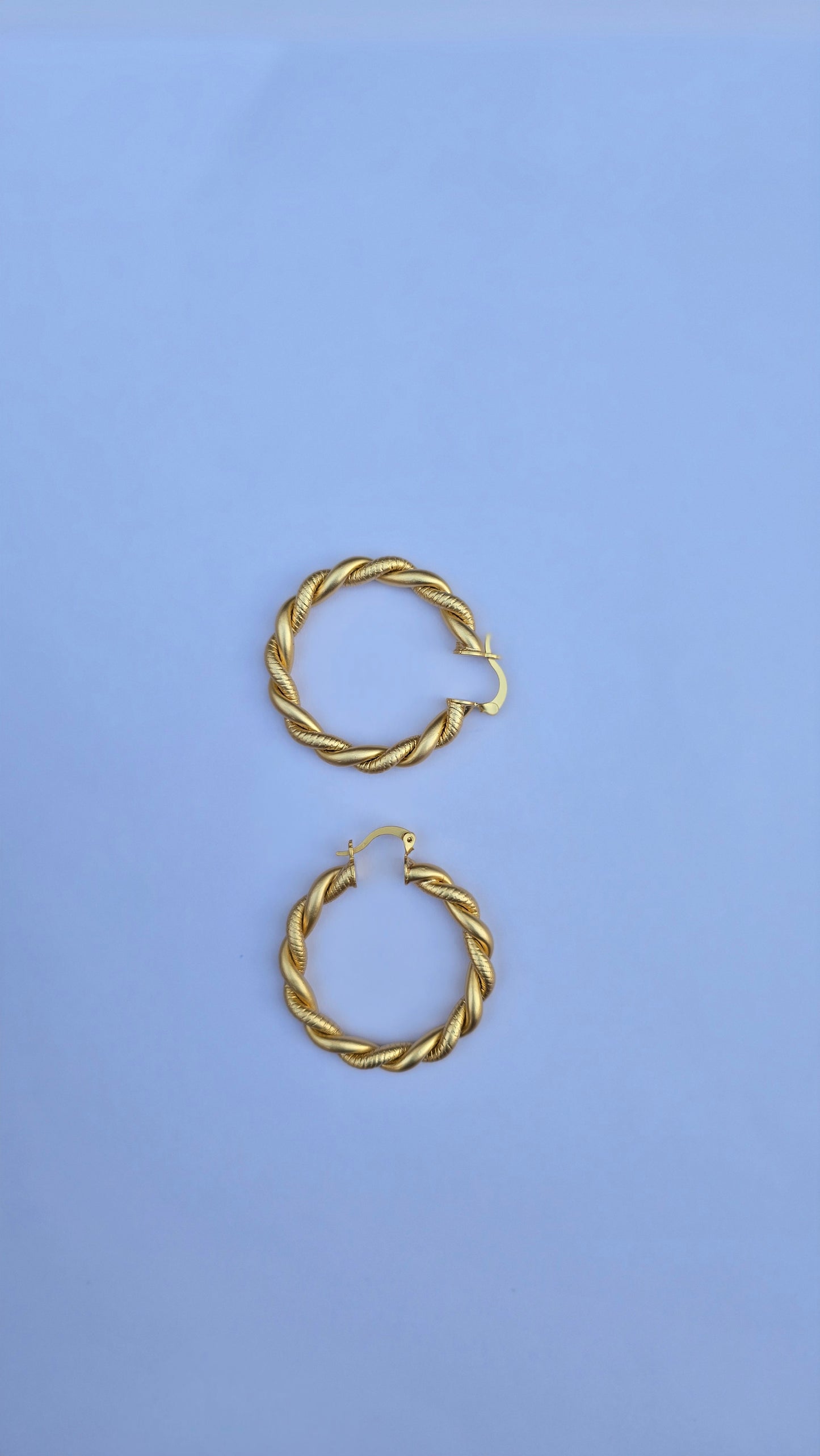 Classy hoop earrings