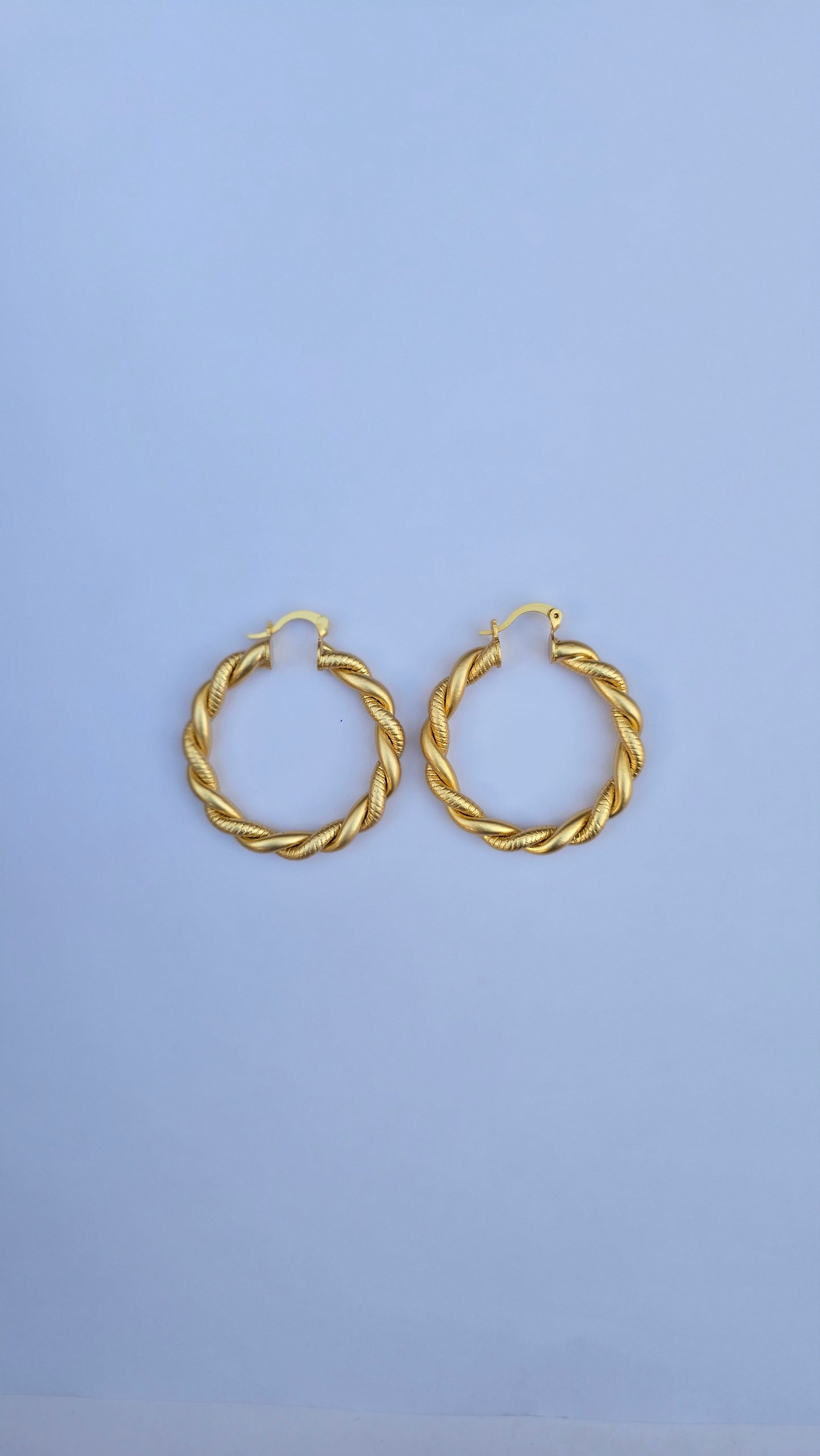 Classy hoop earrings