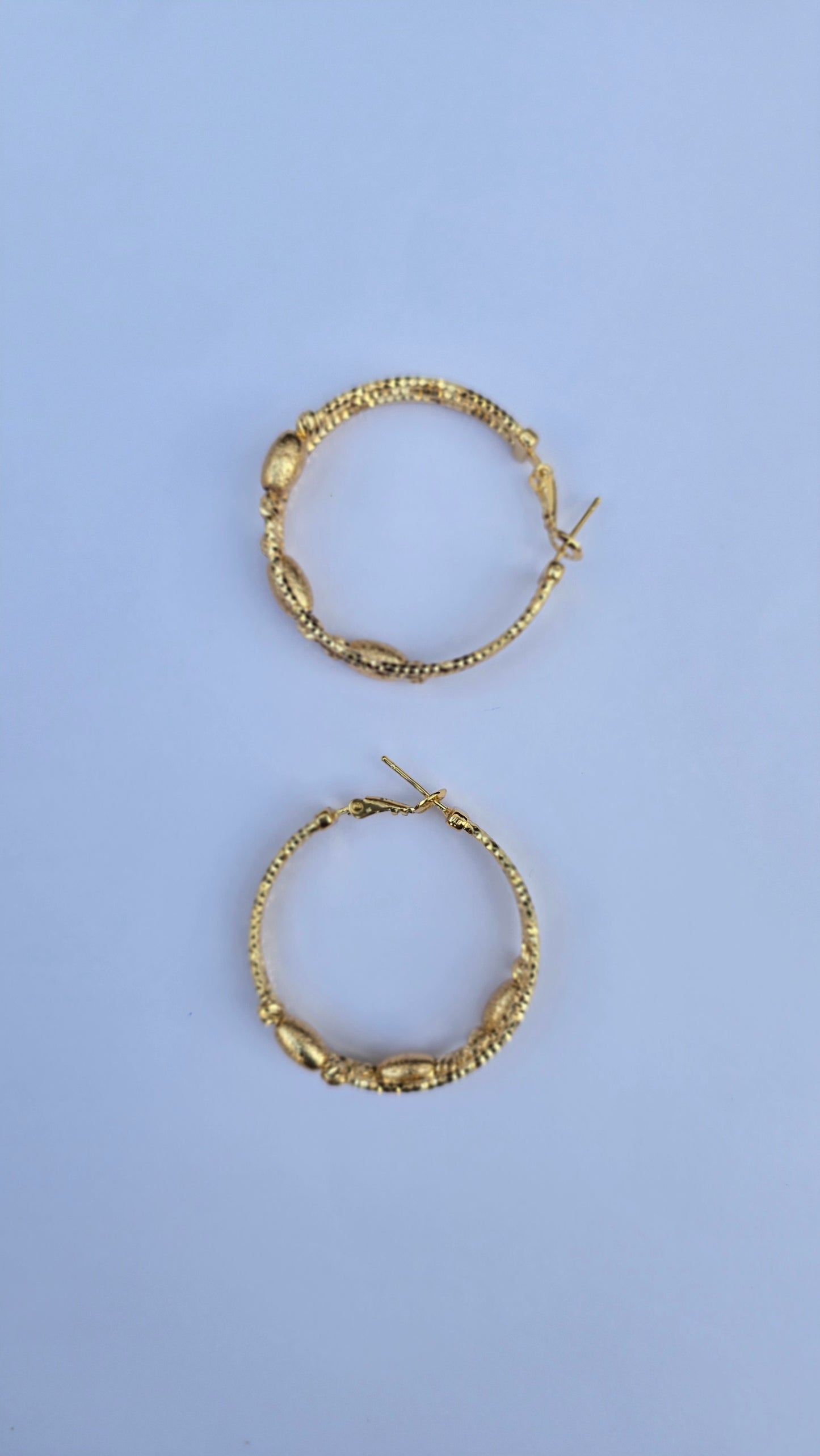 Twisted hoop earrings