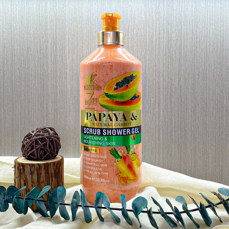 Roushun papaya and carrot body scrub 1000ml
