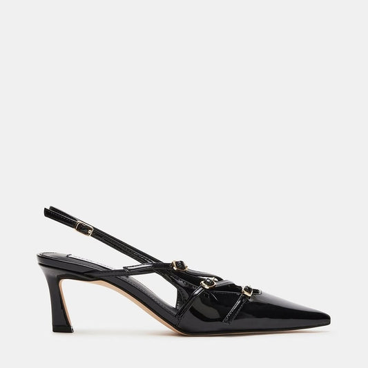 Sling back pump