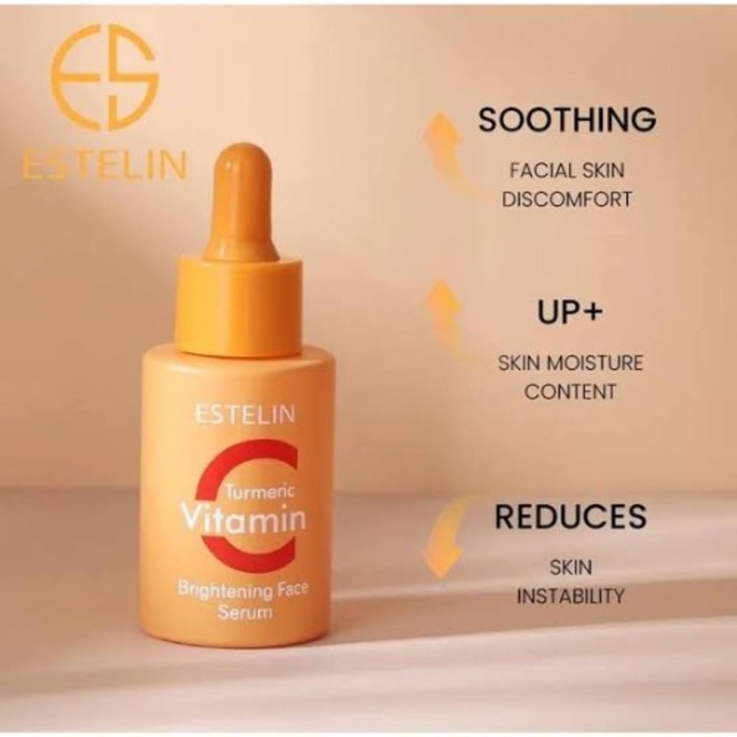Estelin Vitamin C +Turmeric brightening face serum 30ml