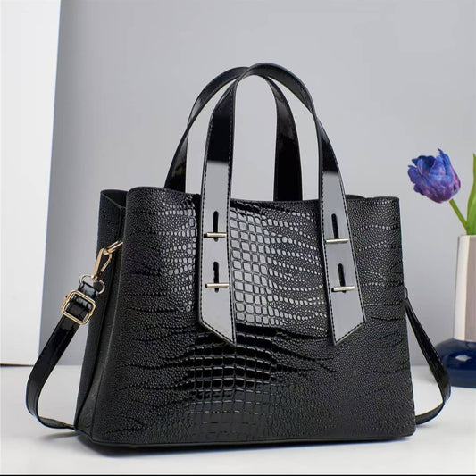 Glossy midi work/ office bag