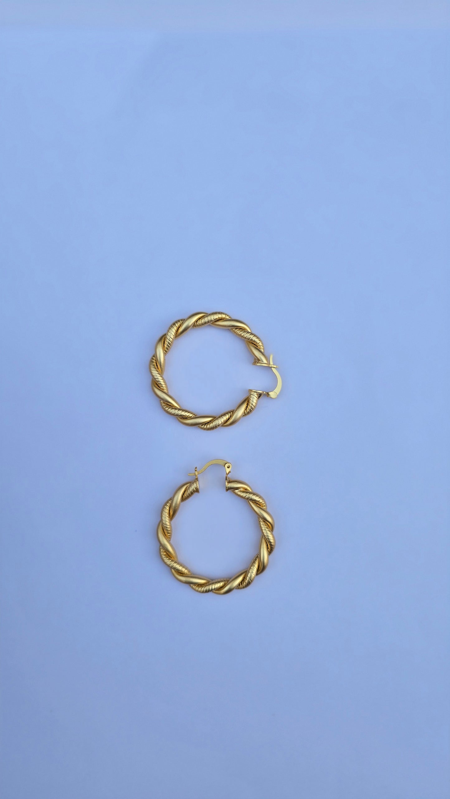 Classy hoop earrings