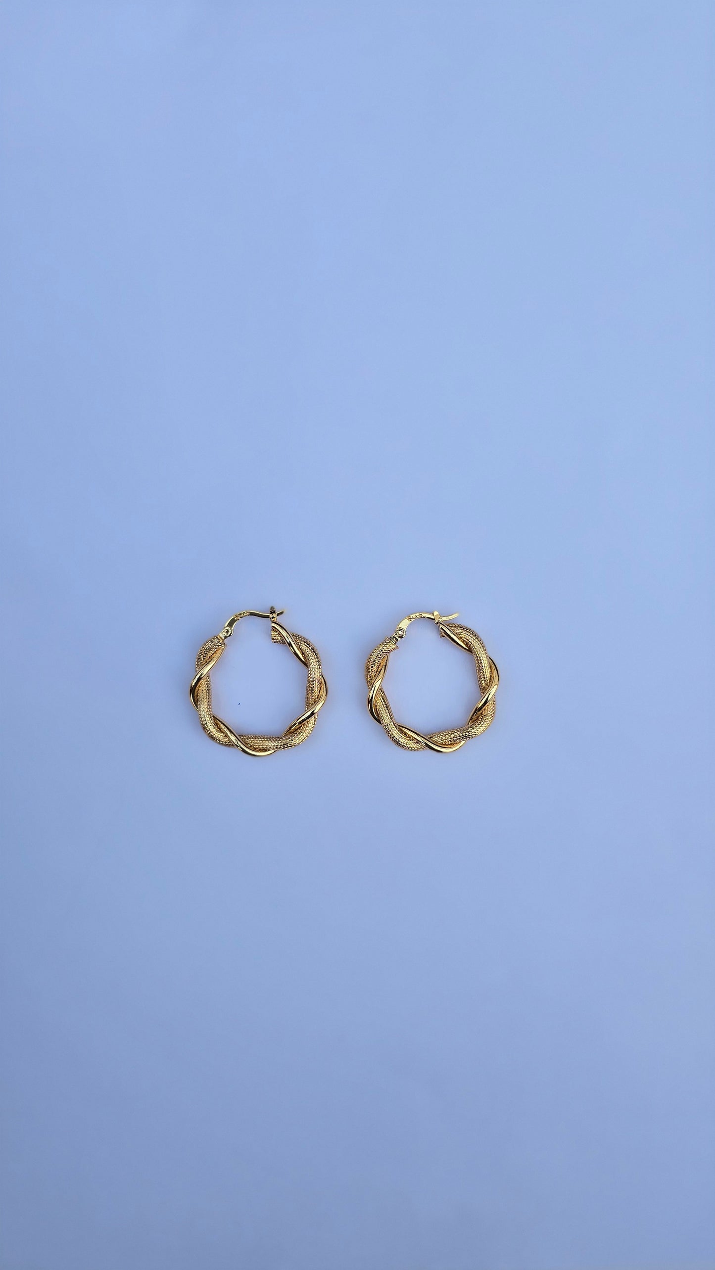Dainty twisted hoop earrings