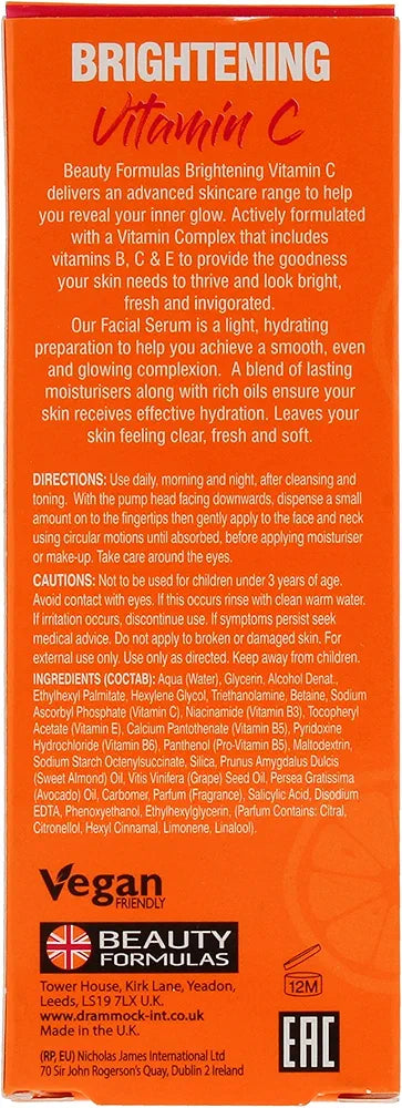 BEAUTY FORMULAS Vitamin C facial serum