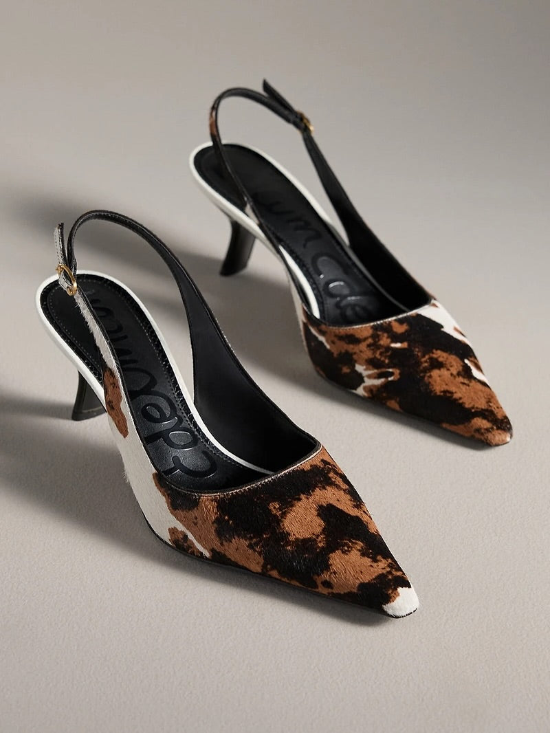 Cowboy sling back shoes