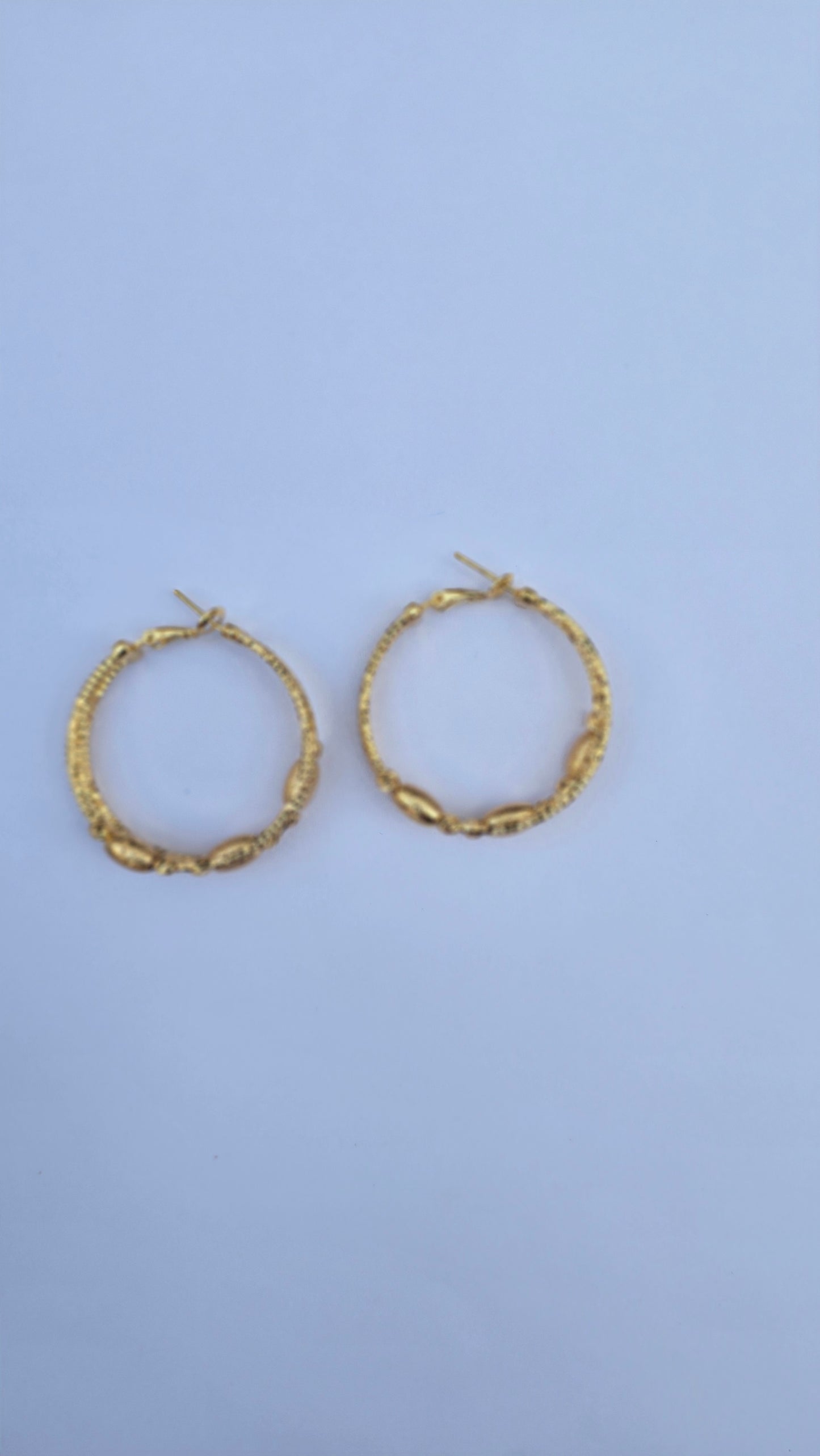 Twisted hoop earrings